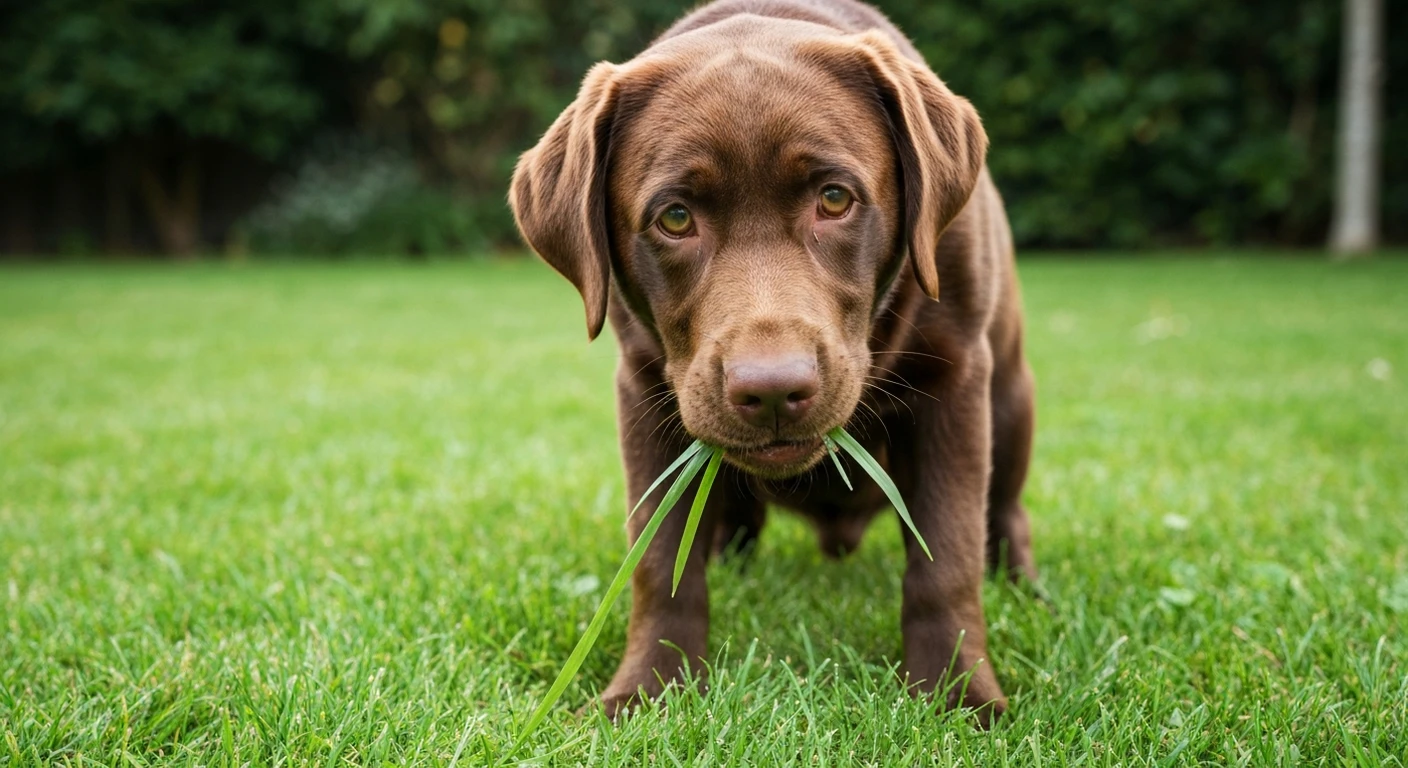 Mon chien mange de l'herbe : normal ou inquietant